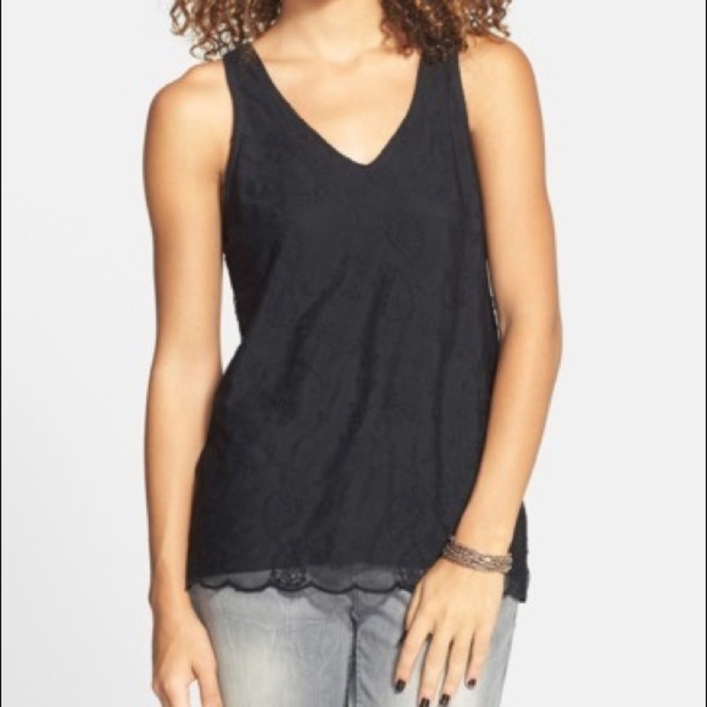 Frenchi Lace Racerback Tank